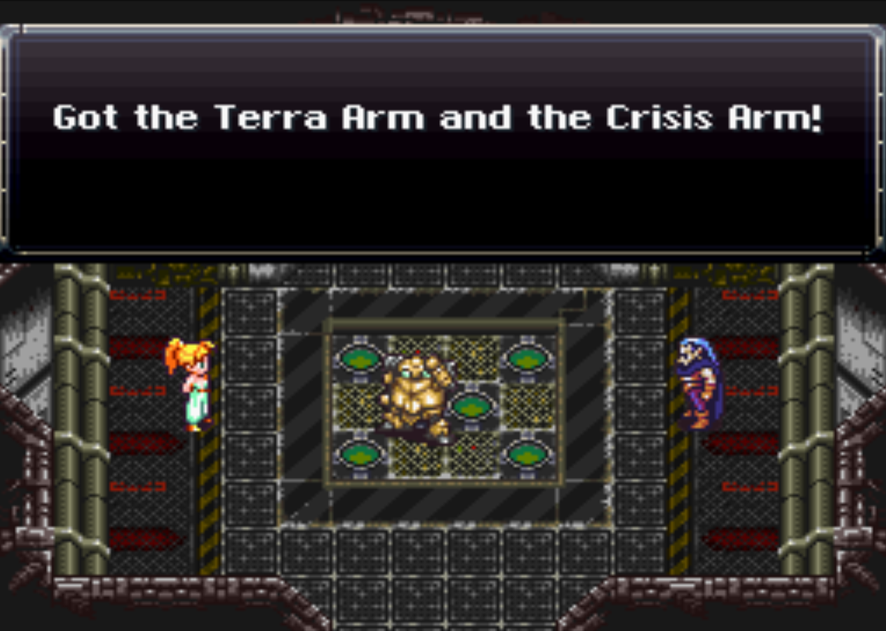 Robo Terra Arm and Crisis Arm Acquired